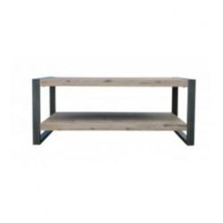 Salontafel industrieel | Salontafel acaciahout met metaal