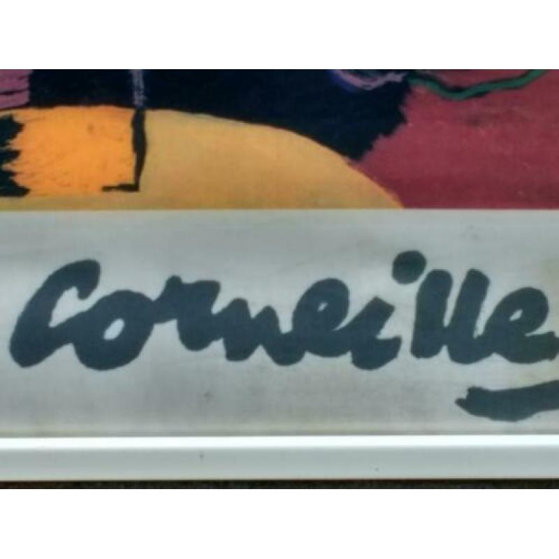 Corneille zeefdruk op zijde
