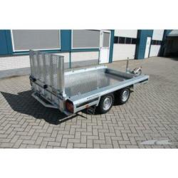 Hulco tandemas machinetransporter / transportaanhangwagen