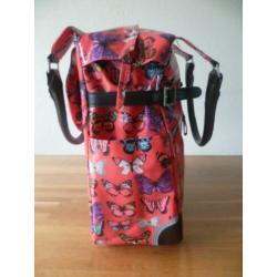 Willex 10155 fietstas Polykatoen Shopper butterfly 16 L