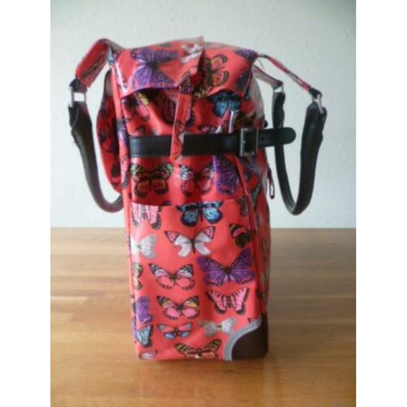 Willex 10155 fietstas Polykatoen Shopper butterfly 16 L