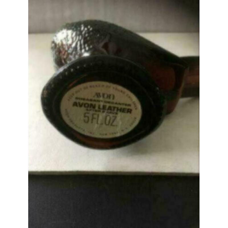2 x glazen parfum vintage AVON fles After Shave vogel hond