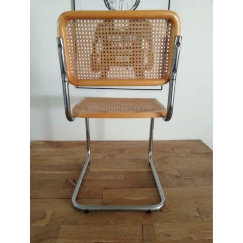 4x vintage design Thonet stijl Cesca buisframe stoel beuken