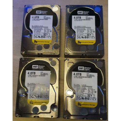 4x Western Digital 4TB WD4000FYYZ