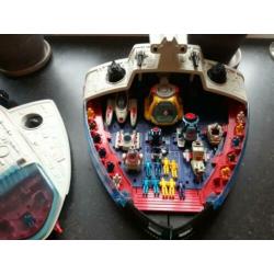 vintage ruimteschip robot Bluebird Manta jaren 80 speelgoed