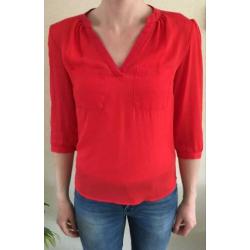 Rode blouse H&M maat S