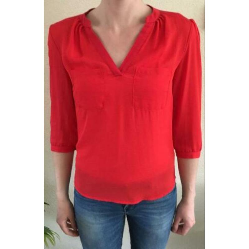 Rode blouse H&M maat S