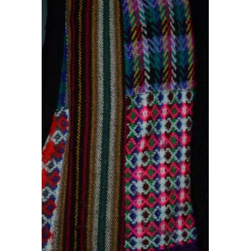 Mouwloos vest / gilet Ecuador 50 % wol Boho hippie