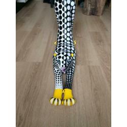 XL beeld Panter luipaard jaguar kat hout zwart&wit