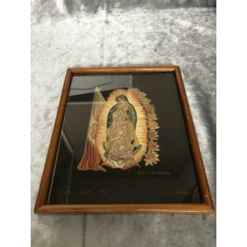 Maria kunstwerk gemaakt van stro / Arturo Hernandez Mexico