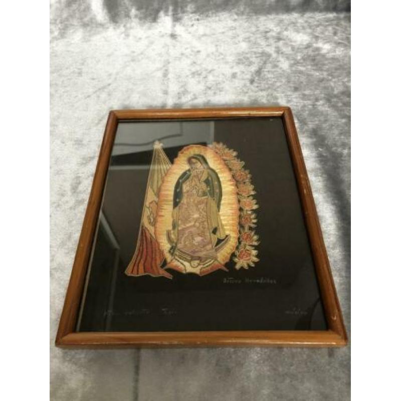 Maria kunstwerk gemaakt van stro / Arturo Hernandez Mexico