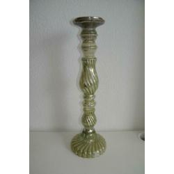 Kandelaar Zilverglas 50 cm