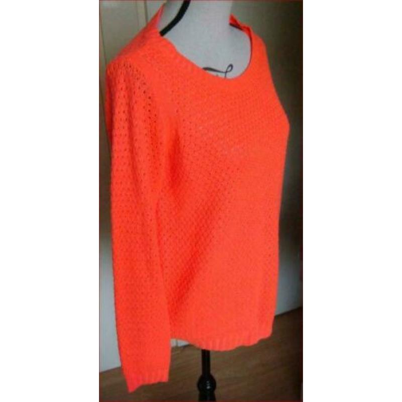 REPLAY roze-oranje trui maat M zgan