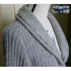SUPERSTAR beige lange vest maat S (36/38) zgan