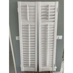 Houten shutters, RAL 9010 Jasno