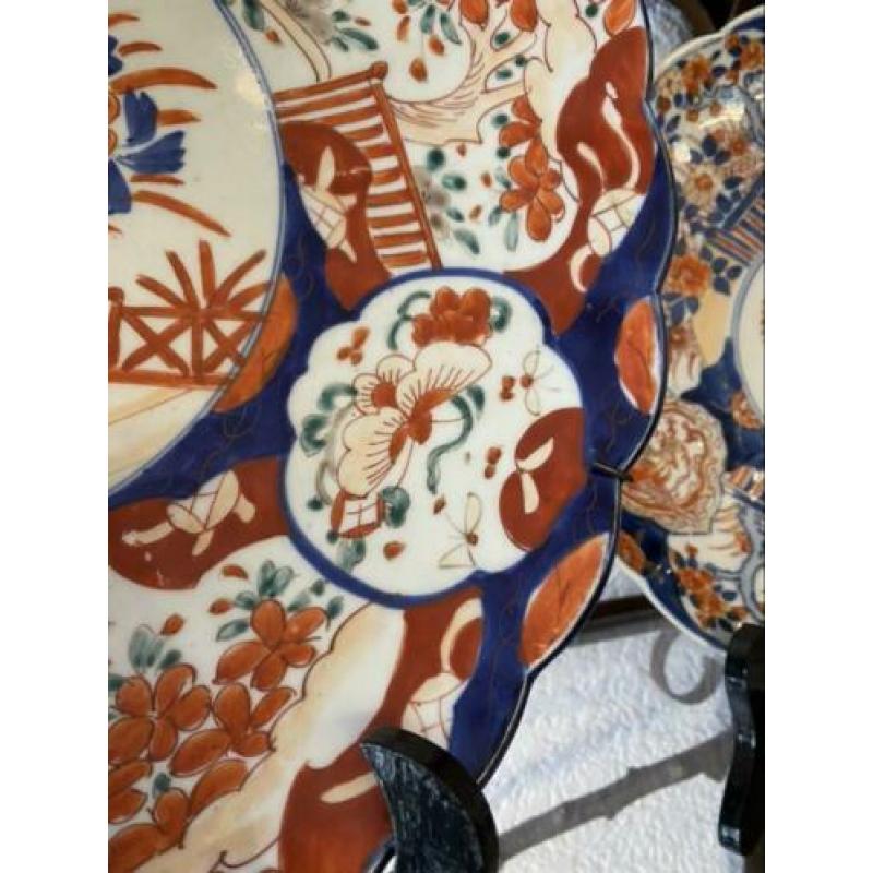 Groot Imari wandbord japan 19e eeuw uit erfenis