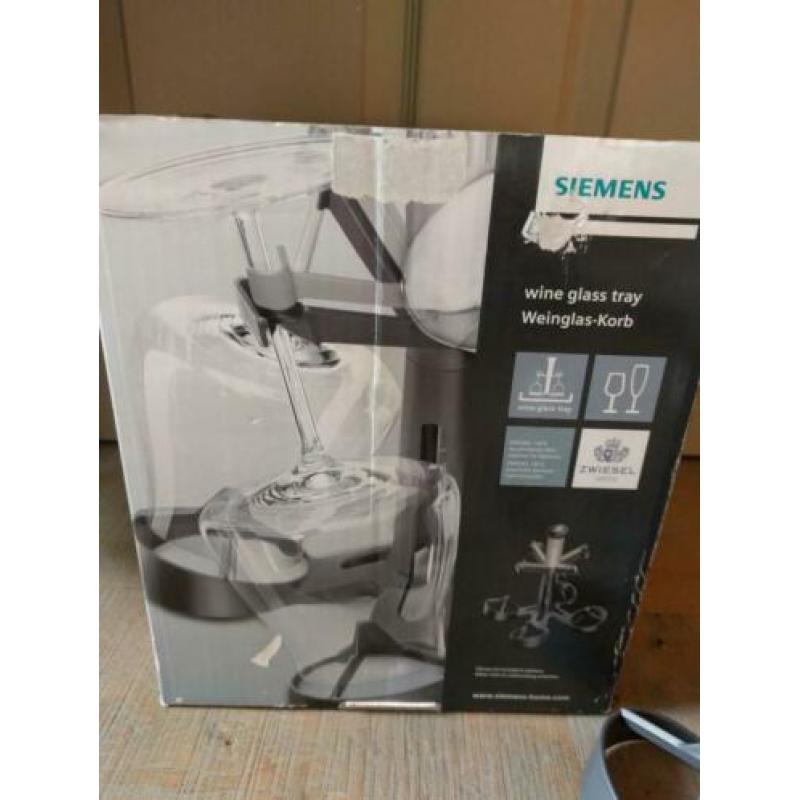 Siemens wijnglas houder voor vaatwasser met glazen