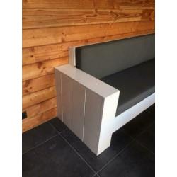 Douglas tuinbank / loungebank met tafel en kussens