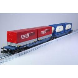 Draagwagon type Sggnos 715, BTT en Crossraillading, DB AG