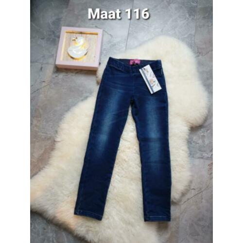 Maat 116 NIEUW Meisjes Tregging Broek VINROSE