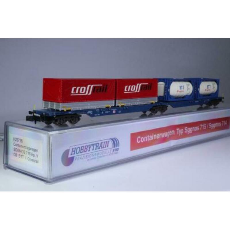 Draagwagon type Sggnos 715, BTT en Crossraillading, DB AG