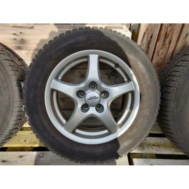 15" LM velgen (onbeschadigd) + nieuwe winterbanden 195/65