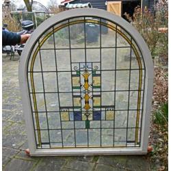 raam brandschilderwerk glas in lood glas