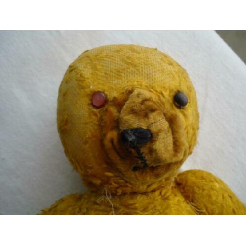 antieke teddybeer 60 cm stro vulling vintage beer "steiff'
