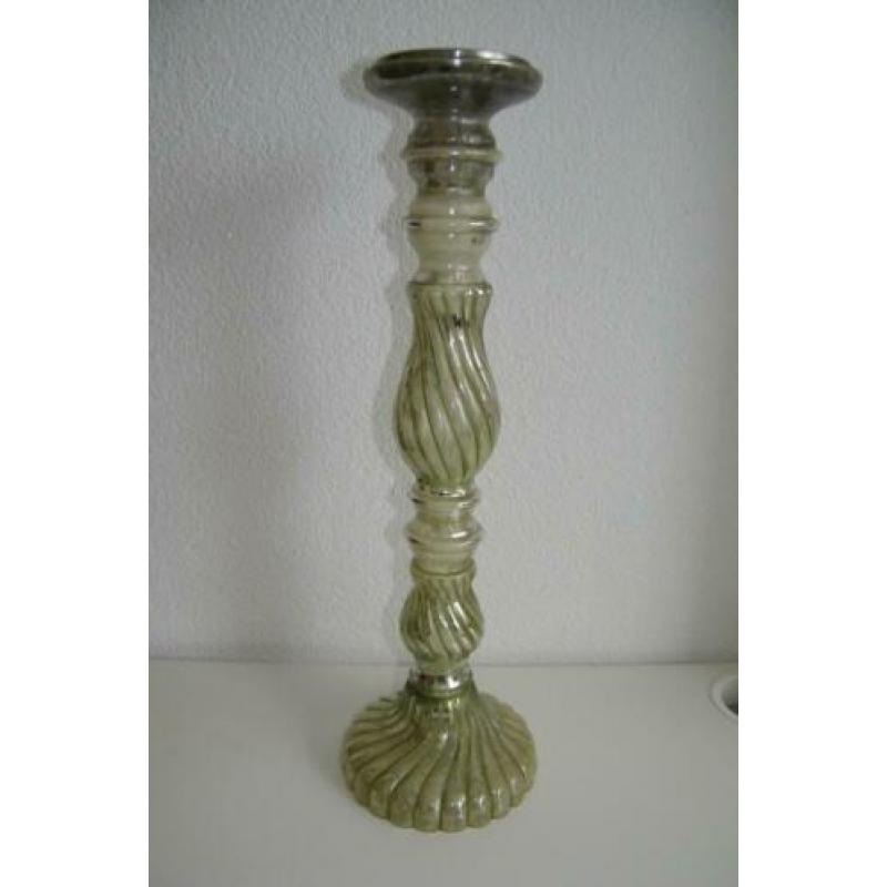 Kandelaar Zilverglas 50 cm