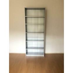 Billy boekenkast zilver/grijs 80x28x202