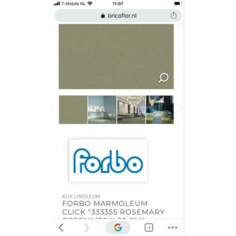 Forbo click marmoleum Rosemary green