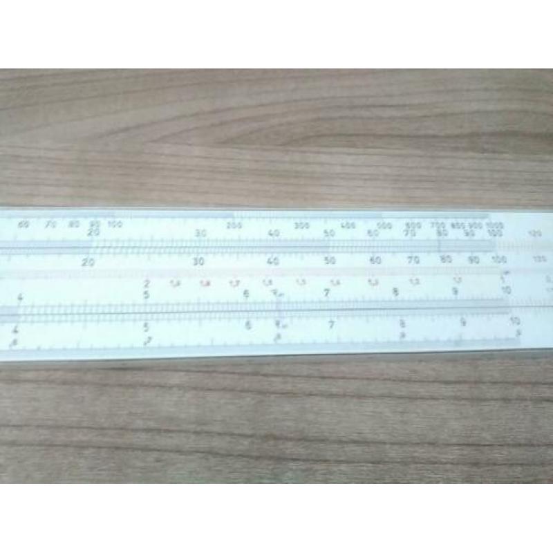 Grafische rekenliniaal,system Riekz no.23R, vintage