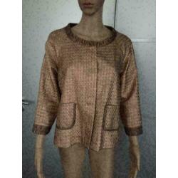 Atos Lombardini Maat 36/38 roze-goud designer jasje blazer