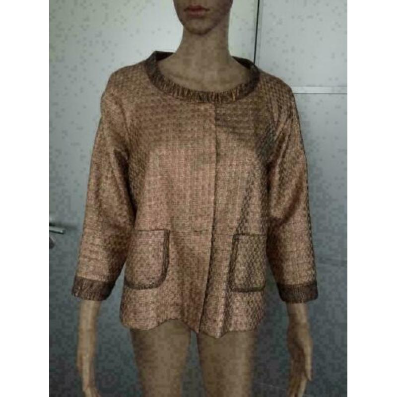 Atos Lombardini Maat 36/38 roze-goud designer jasje blazer