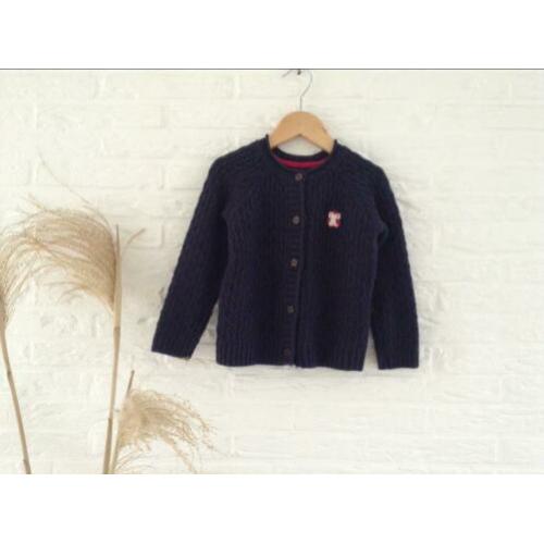 Donkerblauw vestje met structuur, SERGEANT MAJOR zara mt 92
