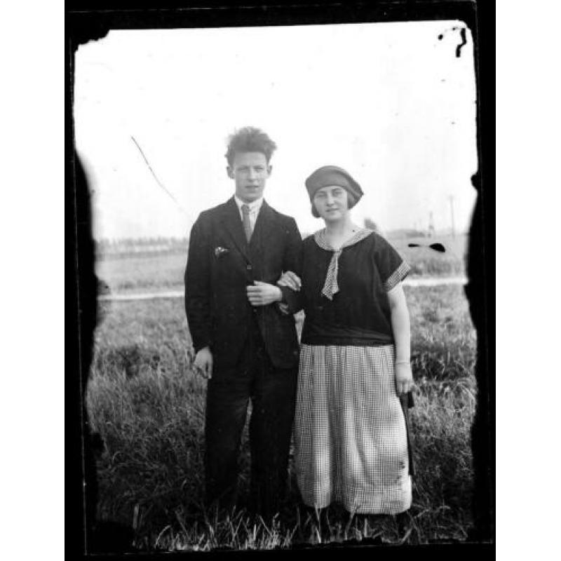Vier Glas negatieven (ca 1900 +)