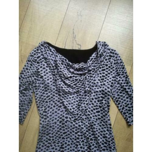 Steps jurk grijs - zwart, maat s/m