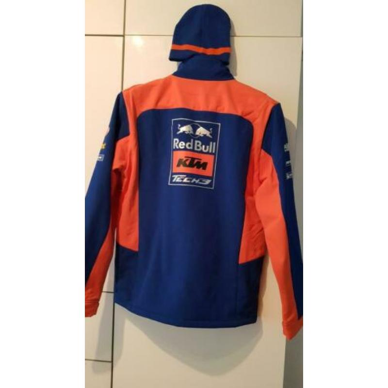 nieuw KTM jas met muts red bull (maat XL)