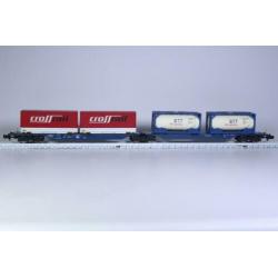 Draagwagon type Sggnos 715, BTT en Crossraillading, DB AG