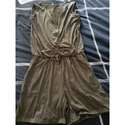 Nieuw jumpsuit kaki groen