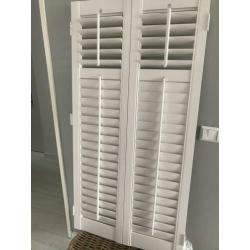 Houten shutters, RAL 9010 Jasno