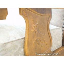 Eiken grootmoeders fauteuil 88331