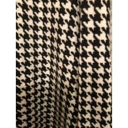 Ka61 BOH-LOVE zwart/wit geruit petit pain vest maat M/L oks