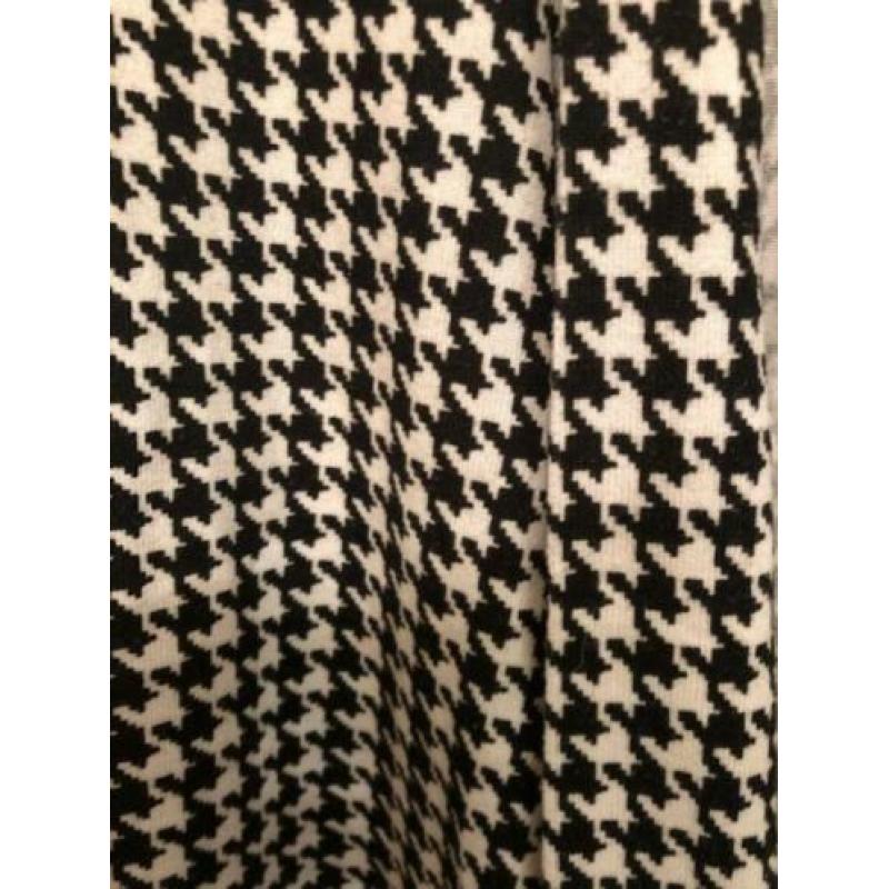 Ka61 BOH-LOVE zwart/wit geruit petit pain vest maat M/L oks