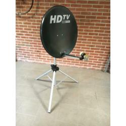 Satelliet schotel met standaard