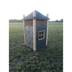 landelijke minihooiberg kippenhok hand made