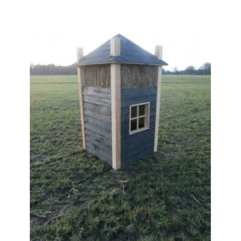 landelijke minihooiberg kippenhok hand made
