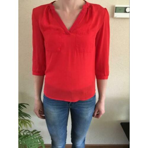 Rode blouse H&M maat S