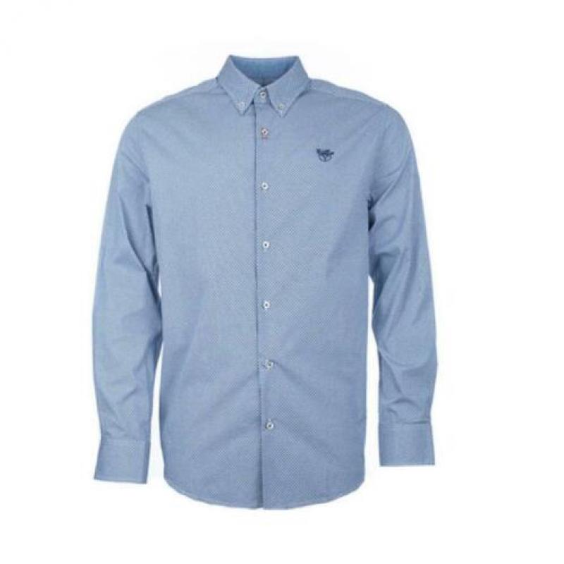 BlueFields overhemd patterned blauw-wit nieuw mt. xxl