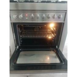 Te koop gasfornuis RvS solitaire 6_pits 90CM oven